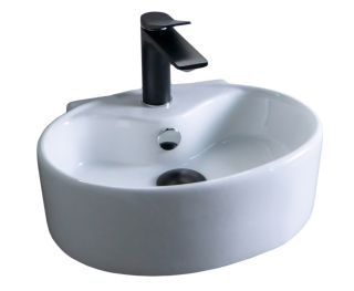 Раковина Gid Tr4358 61117 подвесная белая 40x30x12.5